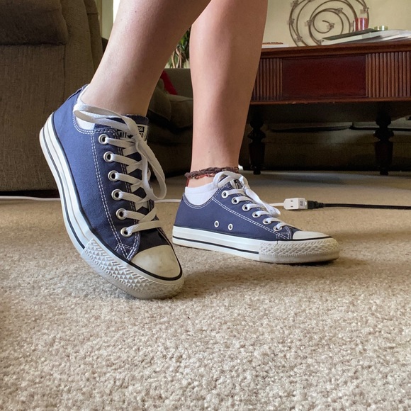 Navy Blue Converse - Picture 5 of 8